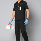 Classic Men's V-Neck (Black) Scrub